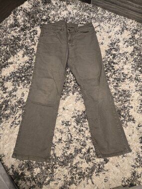 Buffalo David Bitton Men’s Sam Slim Straight Stretch Pants | Size 32x30 | Olive